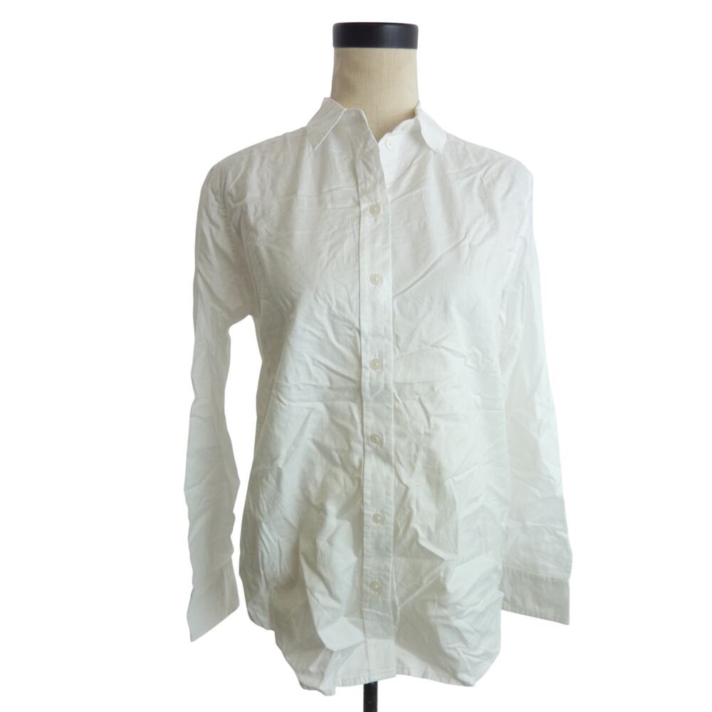 NWT Everlane Button Down Cotton Oversized Shirt 2 in White